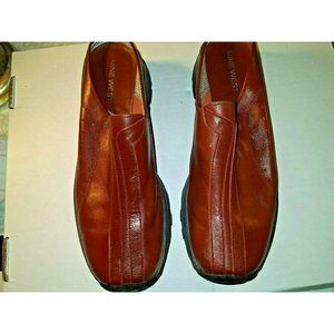 Nine West leather clog mule slip-on women size 8